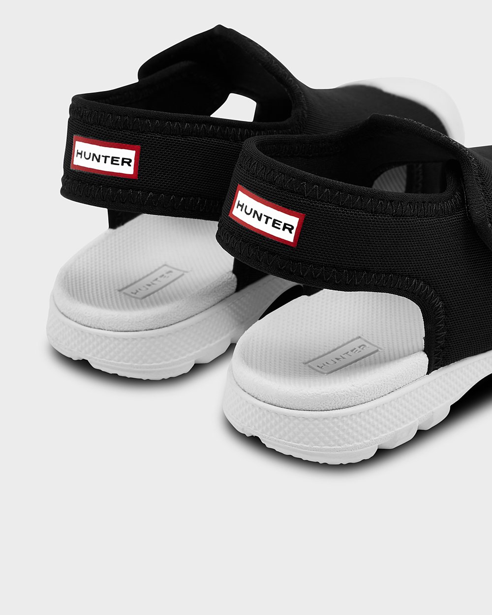 Sandalias Hunter Niños Negras Original Little Outdoor Walking 964712-SMG